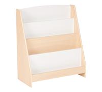 Bibliothèque à 4 Niveaux en MDF Présentoir Meuble Chambre Enfant Bois Clair