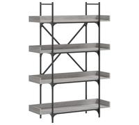 Bibliothèque à 4 niveaux sonoma gris 100x33x145,5 cm