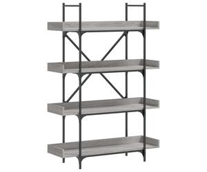 Bibliothèque à 4 niveaux sonoma gris 100x33x145,5 cm