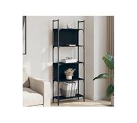 VidaXL Bibliothèque Noir 166,5 cm