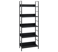 Bibliothèque à 5 niveaux Noir 60x27,6x158,5 cm Aggloméré vidaXL vidaXL