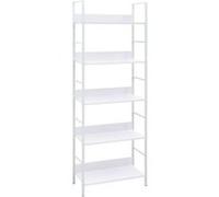 Bibliothèque à 5 niveaux noir 60x27,6x158,5cm bois d ingénierie