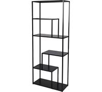 Bibliothèque à 6 étagères avec structure métallique de la collection SOHO – Dimensions : 70 x 30 x 170 cm
