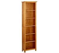vidaXL Bibliothèque à 6 niveaux 52x22x180 cm Bois de chêne massif Marron