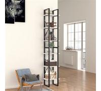 vidaXL Bibliothèque à 6 niveaux blanc 40x30x210 cm bois ingénierie