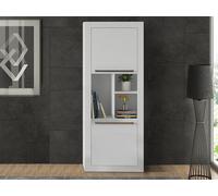 Bibliothèque avec 2 portes et 3 niches - Blanc - EVAN