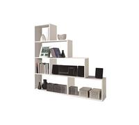 Pegane Bibliothèque 4 étagères - Blanc