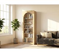 Bibliothèque avec 6 niches - Naturel clair - CYMORA