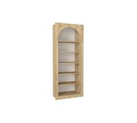 Bibliothèque avec 6 niches - Naturel clair - CYMORA