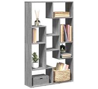 vidaXL Bibliothèque Gris béton 72x20x120,5 cm Bois d'ingénierie, étagère, étagère de Rangement, Support à Livres, étagère à Livres, étagère de Stockage