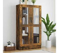 vidaXL Armoire à vitrine - Blanc - 82,5x30,5x150 cm