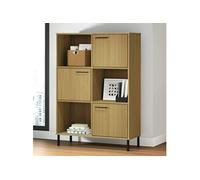 VidaXL Bibliothèque métal Marron 90x35x128.5cm