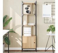 vidaXL Bibliothèque avec portes Chêne Sonoma 44,5x30x154,5 cm Bois d'ingénierie