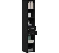 Bibliothèque avec tiroir Chêne noir 30 x 42.4 x 185.2 cm