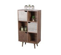 Bibliothèque Baobab en MDF 6 casiers - L.60 cm x H.35 cm - Marron