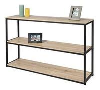 Fornord 151045 Console 3 étagères, Collection Loft, Bois, 125 x 38,5 x 9,5 cm