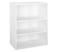 Bibliothèque basse ECLA H 100 x L 80 cm finition bois blanc - Bibliothèques - Bruneau