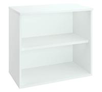 Bibliothèque basse ECLA H 73 x L 80 cm bois finition blanc - Bibliothèques - Bruneau