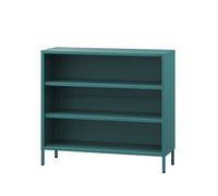 Bibliothèque basse LUCA, 1000 x 900 x 350 mm, Modern: turquoise