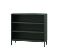 Bibliothèque basse LUCA, 1000 x 900 x 350 mm, Modern: vert bouteille