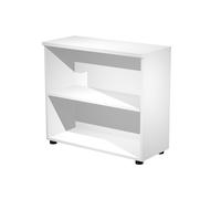 Bibliothèque basse Pronto - L.80 x H.72 cm - Sans porte - Blanc