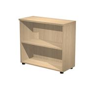 Bibliothèque basse Pronto - L.80 x H.72 cm - Sans porte - Chêne