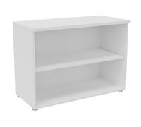 Bibliothèque basse sans porte L.100 x P.48 x H.72 cm - Blanc