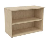 Bibliothèque basse sans porte L.100 x P.48 x H.72 cm - Chêne