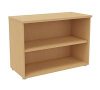 Bibliothèque basse sans porte L.100 x P.48 x H.72 cm - Hêtre