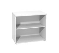 Bibliothèque basse sans porte L.80 x P.48 x H.72 cm - Blanc