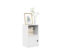 vidaXL Bibliothèque Blanc 31x24x52 cm Bois d'ingénierie, étagère à Livres, Support de Rangement, Support à Livres, Armoire de Rangement