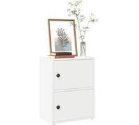 vidaXL Bibliothèque 40 x 24 x 52 cm – Bois d'ingénierie – Blanc