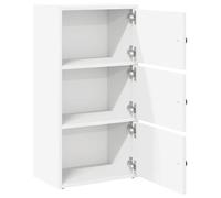 Bibliothèque blanc 40x24x77 cm bois d'ingénierie_2 ans garantie_25947