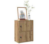 vidaXL Bibliothèque chêne artisanal 40×24×77 cm bois d'ingénierie étagère à livres