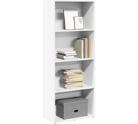 vidaXL Bibliothèque Blanc 60x30x152 cm Bois d'ingénierie, étagère, étagère à Livres, Support de Livre, Armoire de Rangement, étagère de Rangement