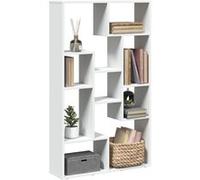 vidaXL Bibliothèque en bois d'ingénierie 72x20x120,5 cm Blanc