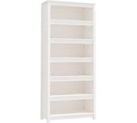 Bibliothèque Blanc 80x35x183 cm Bois de pin massif