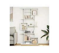 Bibliothèque blanc 92x29x188 cm bois d ingénierie