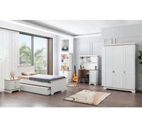 Bibliothèque blanche Étagère Armoire en bois pour chambre d'enfant Meubles pour chambre d'adolescent Étagère