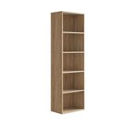 Vicco Bibliothèque Bob, Sonoma, 40x132cm | avec 5 compartiments, pour le rangement et la présentation de livres et de classeurs