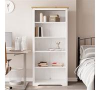 vidaXL Bibliothèque BODO en bois pin massif, 5 niveaux, 82×40×173 cm, marron