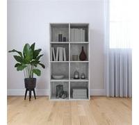 Bibliothèque/Buffet Gris Cement 66 X 30 X 130 Cm Aggloméré