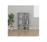 vidaXL Bibliothèque/Buffet 66x30x98 cm Bois d'ingénierie Gris béton