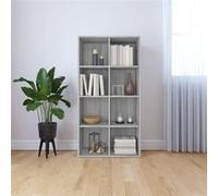 Vidaxl Bibliothèque/Buffet Sonoma Gris 66x30x130 Cm Bois D'ingénierie