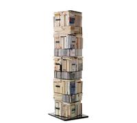 Bibliothèque-building CD/livres Ptolomeo X4 Opinion Ciatti, Designer Bruno Rainaldi, 52x197x52 cm