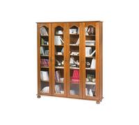 ACTUAL DIFFUSION 6401VAR Bretagne Grande Bibliothèque avec 4 Portes Bois 33 x 161,4 x 182,2 cm