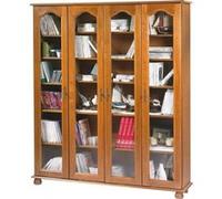 ACTUAL DIFFUSION 6401VAR Bretagne Grande Bibliothèque avec 4 Portes Bois 33 x 161,4 x 182,2 cm