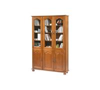 Bibliothèque Chêne 6 Portes L. 120 cm - L 120.6 x l 33 x H 182.2 cm