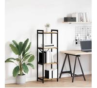Bibliothèque chêne artisanal 40 x 30 x 118 cm - style industriel, étagère