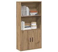 vidaXL Bibliothèque chêne Artisanal 60x24x120 cm Bois d'ingénierie, étagère à Livres, Support de Rangement, Support à Livres, Armoire de Rangement